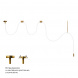 Потолочный светильник LOFT IT Thread 10388B Brass