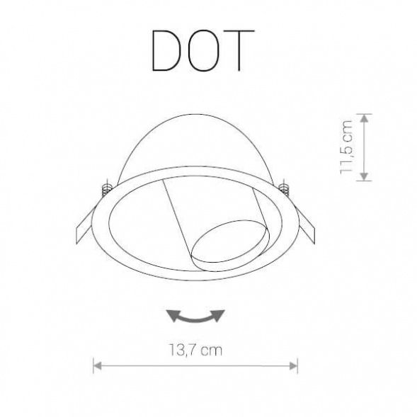 Встраиваемый светильник Nowodvorski Dot 9378