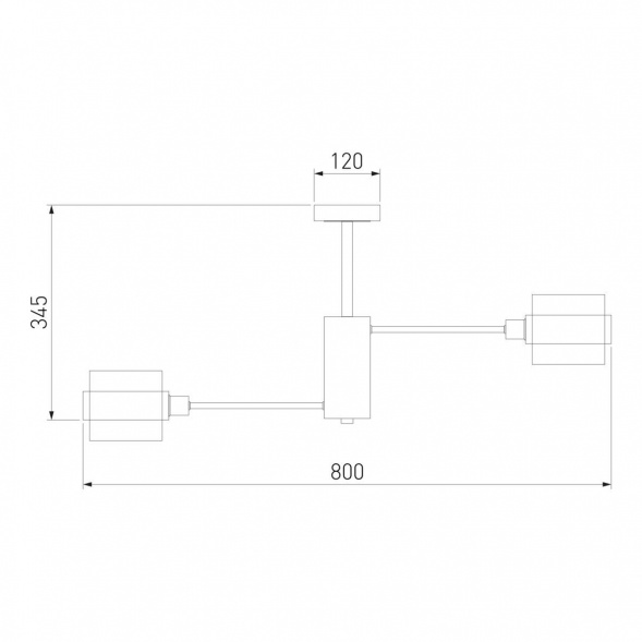 Потолочная люстра Eurosvet Arcada 70127/8 хром