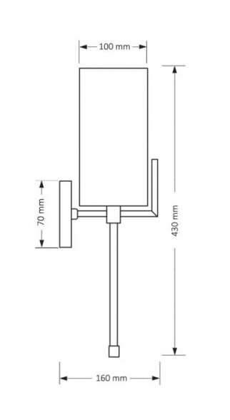 Настенный светильник KUTEK MOOD Nemi NEM-K-1(N)II