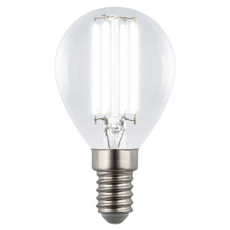 Лампа светодиодная Uniel E14 4W 4000K прозрачная LED-G45-4W/4000K/E14/CL GLY01TR UL-00011939