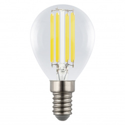 Лампа светодиодная Uniel E14 4W 4000K прозрачная LED-G45-4W/4000K/E14/CL GLY01TR UL-00011939