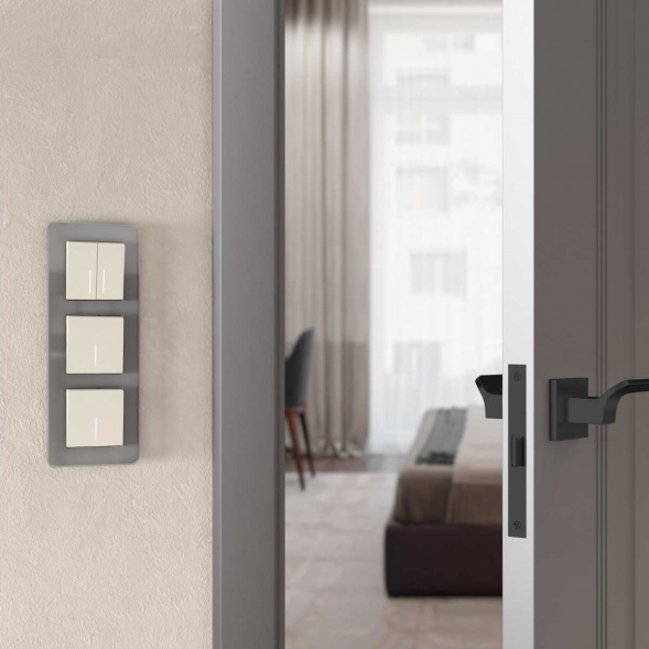 Выключатель одноклавишный Werkel с подсветкой айвори матовый W1110162 4690389184574