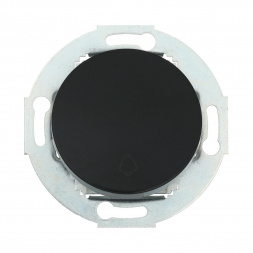 Выключатель-кнопка LK Studio одноклавишный (схема 1T) 16 А, 250 В (черный) Vintage 880508-1