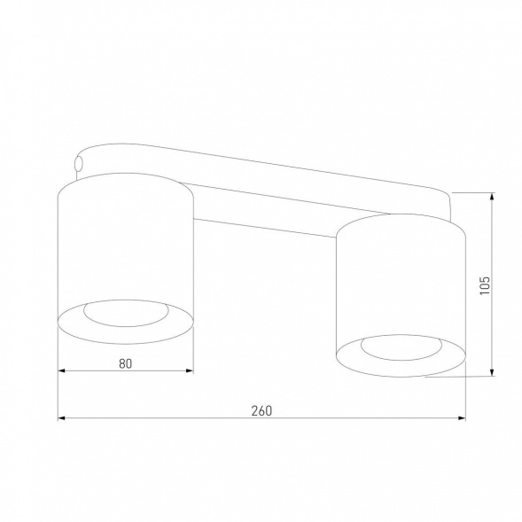 Потолочная люстра TK Lighting 3411 Vico Black