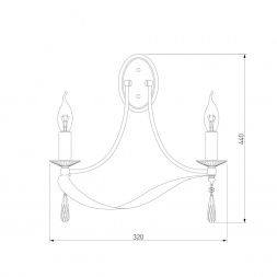Бра Eurosvet 60064/2 хром