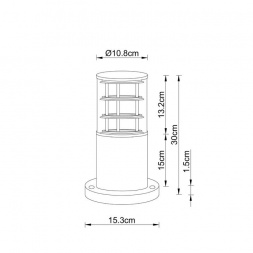 Уличный светильник Arte Lamp Tokyo A5315FN-1BK