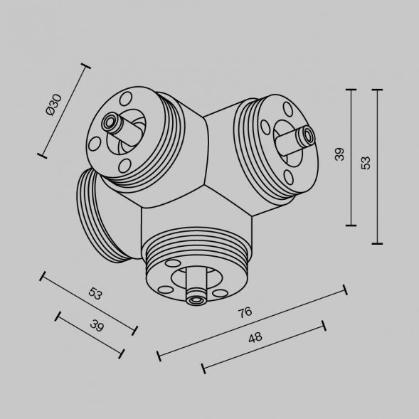 Аксессуар Maytoni Technical CA019L4C-B