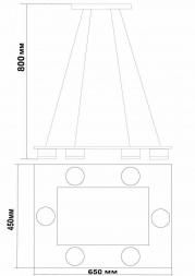 Подвесная светодиодная люстра Lucia Tucci Natura 152.6 Led