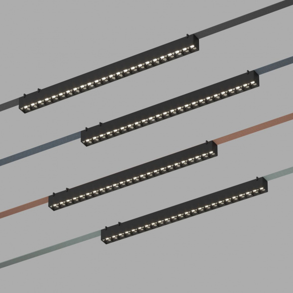 Трековый светильник Denkirs Belty Grill DK5672-BK