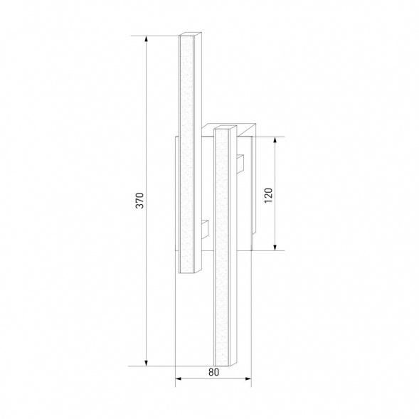 Настенный светильник Eurosvet 90020/2 хром