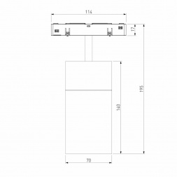 Трековый светодиодный светильник Elektrostandard Slim Magnetic Comfi 85187/01 a066515