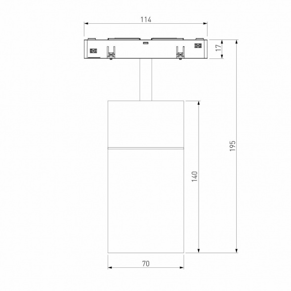 Трековый светодиодный светильник Elektrostandard Slim Magnetic Comfi 85187/01 a066515