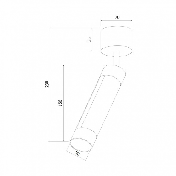 Светодиодный спот Eurosvet Strong 20084/1 LED белый