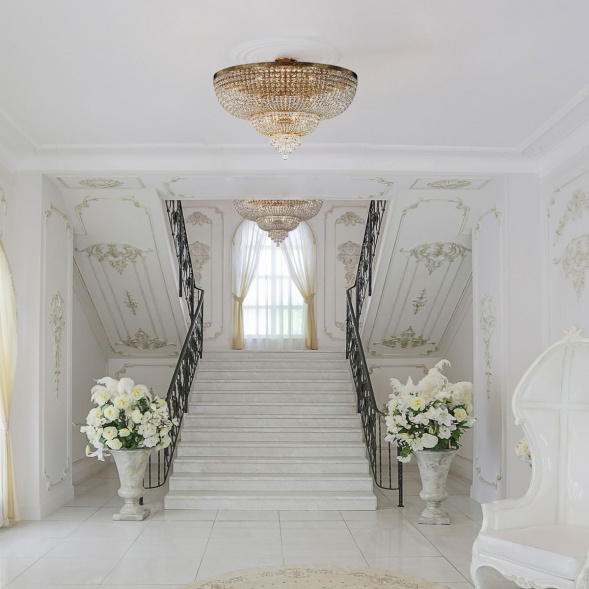 Потолочная люстра Maytoni Palace DIA890-CL-18-G