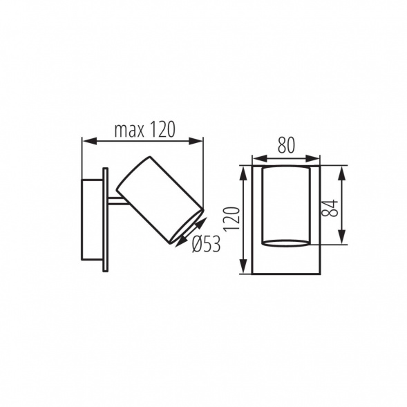 Спот Kanlux EVALO EL-1I W-SR 35690