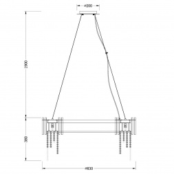 Подвесной светильник Chiaro Кармен 394012215