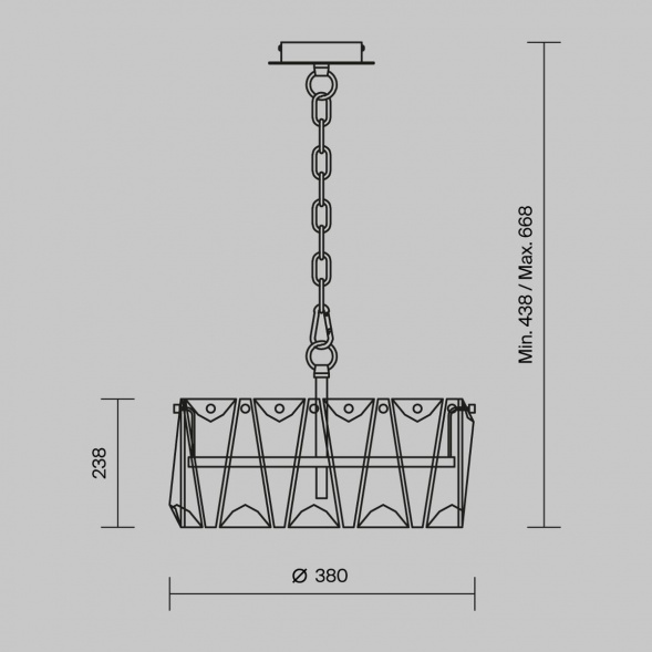 Подвесная люстра Maytoni Puntes MOD043PL-04CH