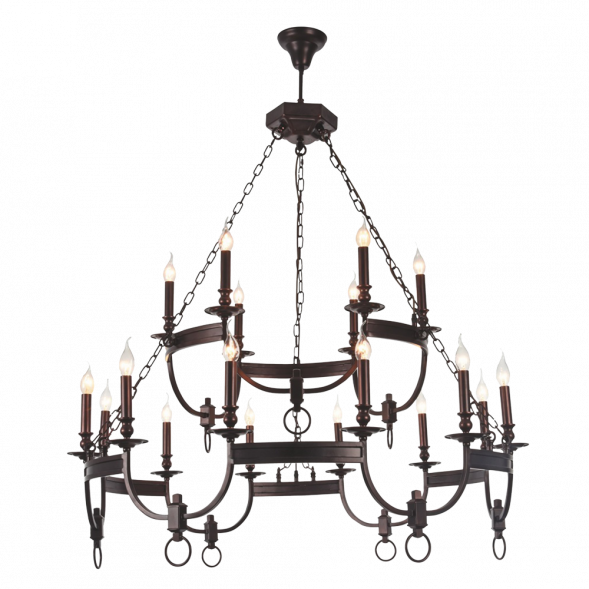 Подвесная люстра Crystal Lux Suerte Brown SP12+6