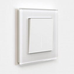 Выключатель одноклавишный Werkel с подсветкой белый матовый W1110161 4690389184567