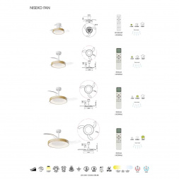 Люстра-вентилятор Mantra NISEKO FAN S 9092