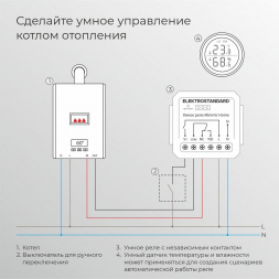 Реле Wi-Fi с независимым контактом Elektrostandard 76010/00 76010/00