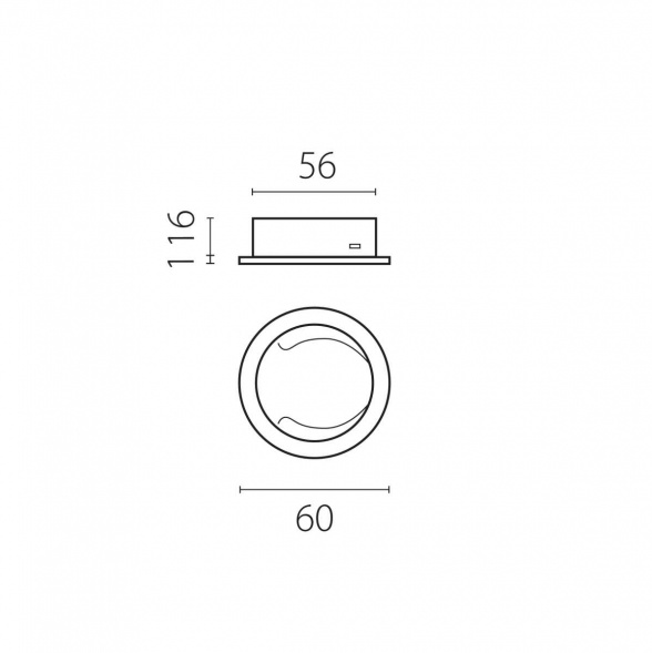 Насадка торцевая на светильник RULLO dia 60 mm Rullo Lightstar 204437