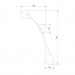 Бра TK Lighting 2721 Helix Black
