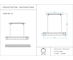 Люстра Kink Light Гэлли 07599-90L,36