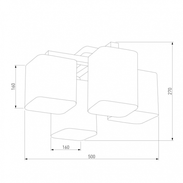 Потолочный светильник TK Lighting 4163 Tora White