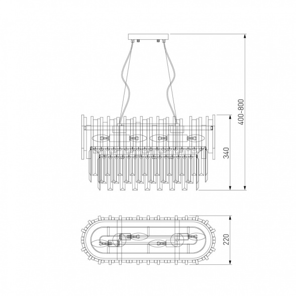 Подвесная люстра Bogates Piano 340/4