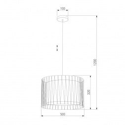 Подвесной светильник TK Lighting 1655 Harmony Black