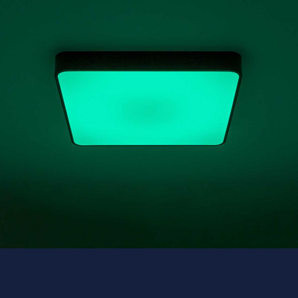 Потолочный светодиодный светильник с пультом ДУ Citilux Купер RGB Черный CL724K105G1