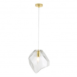 Подвесной светильник Crystal Lux NUESTRO SP1 GOLD/TRANSPARENT