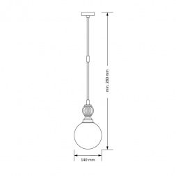 Подвесной светильник KUTEK MOOD Abano ABA-ZW-1(N)