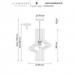 Подвесной светильник Lucia Tucci Vintage 450.1
