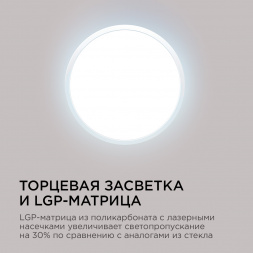 Настенно-потолочный светодиодный светильник Apeyron Spin 18-126
