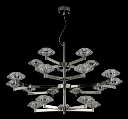 Подвесная люстра Crystal Lux Rebeca SP5+10+5 Nickel