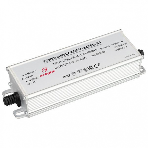 Блок питания Arlight ARPV-24200-A1 24V 200W IP67 8,3A 033092