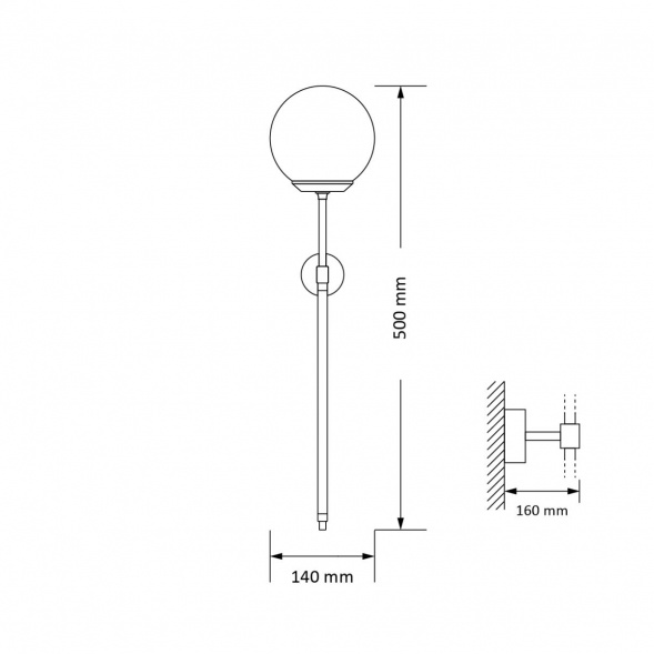 Настенный светильник KUTEK MOOD Ultimo ULT-K-1(ZM)