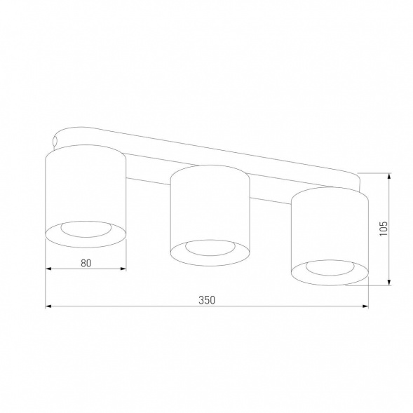 Потолочная люстра TK Lighting 3413 Vico Black