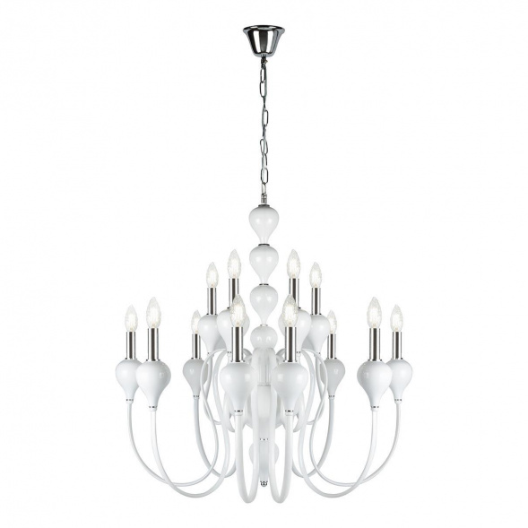 Подвесная люстра iLamp Lady 88003-8+4 WH