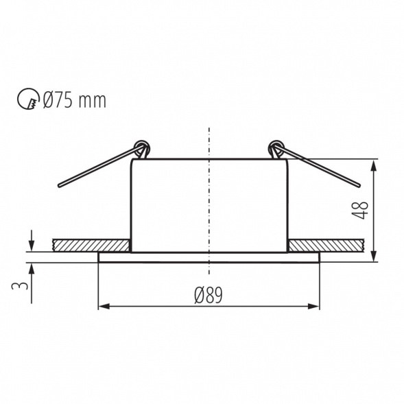 Точечный светильник Kanlux GLOZO DSO B/B 36223