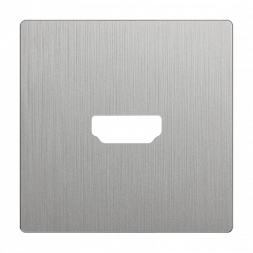 Накладка Werkel для розетки HDMI серебряный рифленый WL09-HDMI-CP 4690389128318