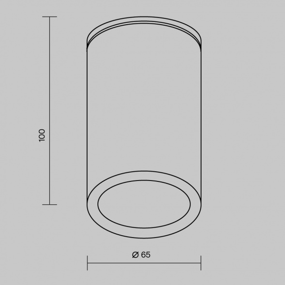 Уличный светильник Maytoni Roll O307CL-01B