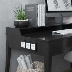 Рамка Werkel Platinum на 3 поста черный алюминий W0032608 4690389184482