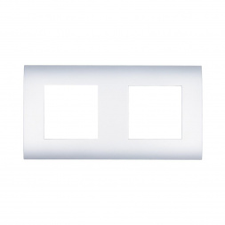 Рамка LK Studio 2-постовая (серебристый металлик) LK45 854203-1