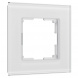Рамка Werkel Senso на 1 пост белый стекло soft-touch W0013101 4690389200304