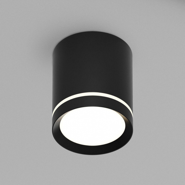 Накладной светодиодный светильник Denkirs Ribe DK4013-BK