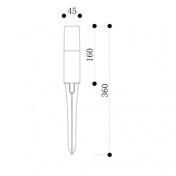 Ландшафтный светильник Maytoni Outdoor O416FL-L3B3K